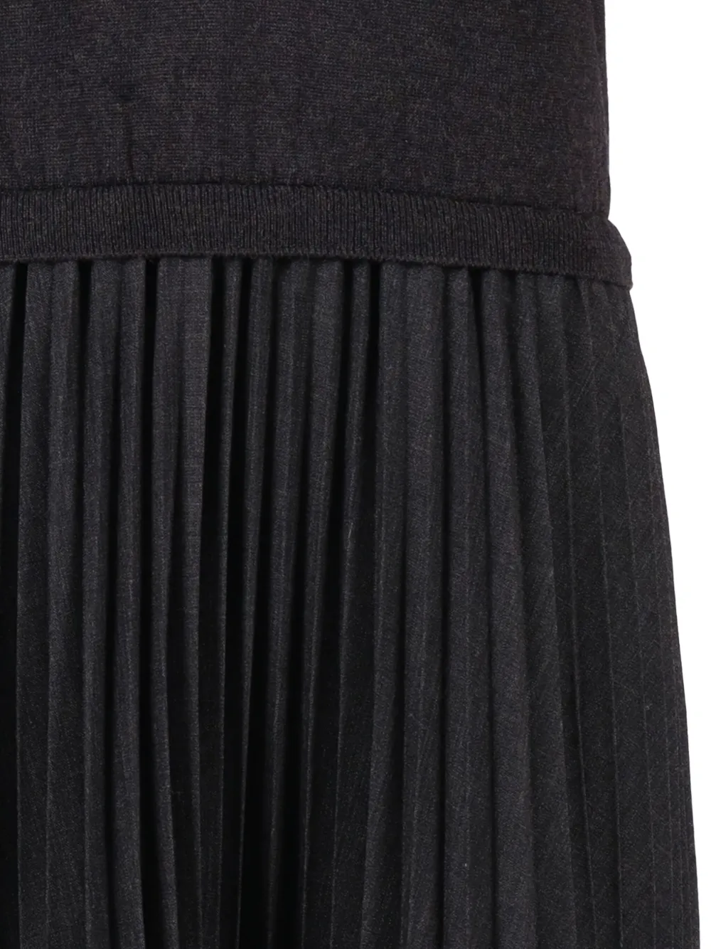 Lorena Antoniazzi pleated zip-front maxi dress Zwart