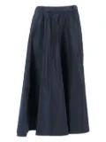 ASPESI elastic-waist flared midi skirt - Blue