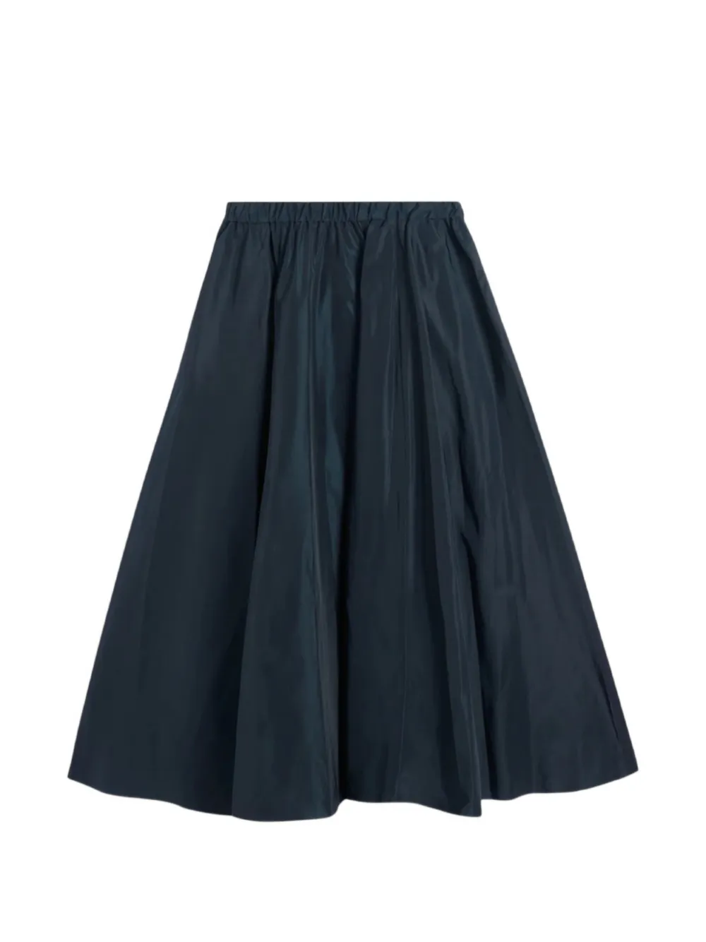 ASPESI Plooirok met elastische taille Blauw