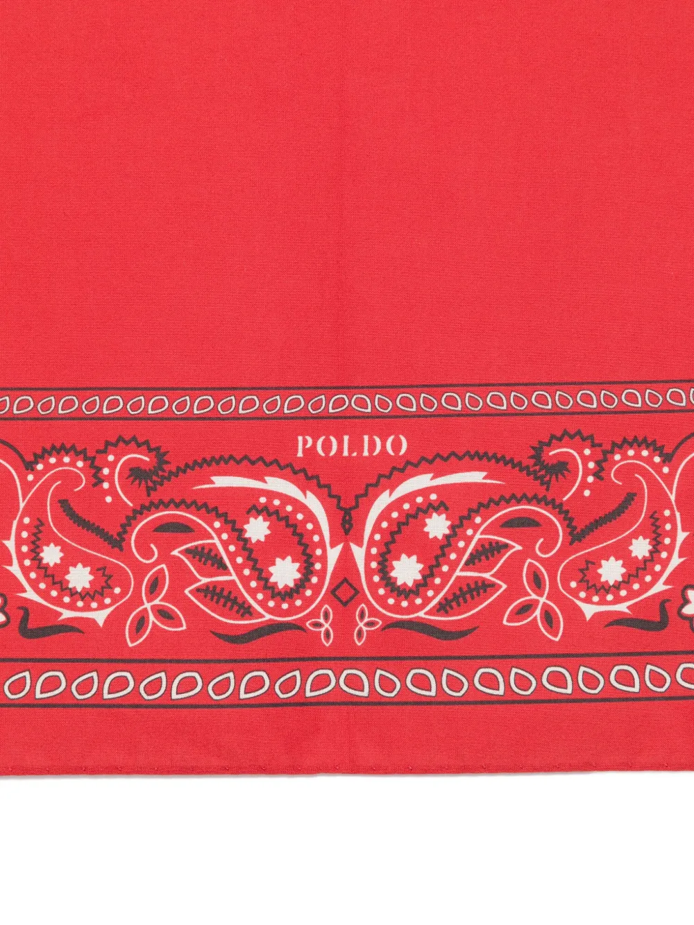 POLDO DOG COUTURE Bandana met paisley-print - Rood