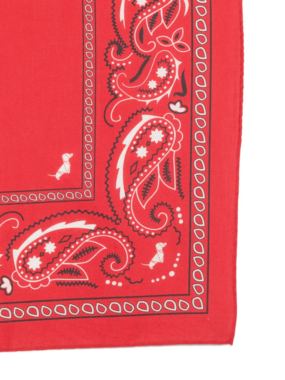 POLDO DOG COUTURE Bandana met paisley-print Rood