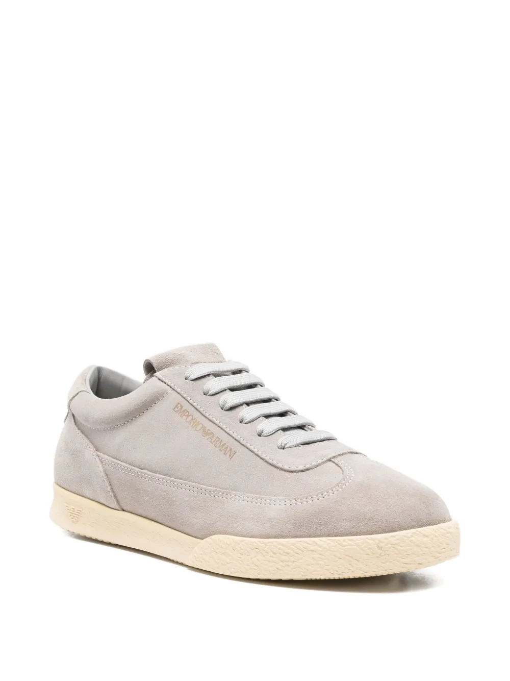 Emporio Armani Suède sneakers - Grijs