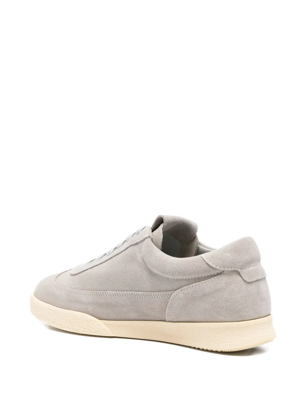 Emporio Armani lace-up suede sneakers Grey