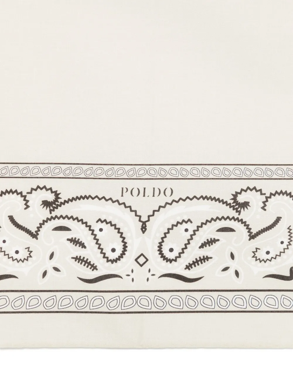 POLDO DOG COUTURE Bandana met paisley-print Beige