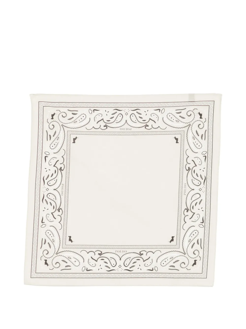 POLDO DOG COUTURE Bandana met paisley-print Beige