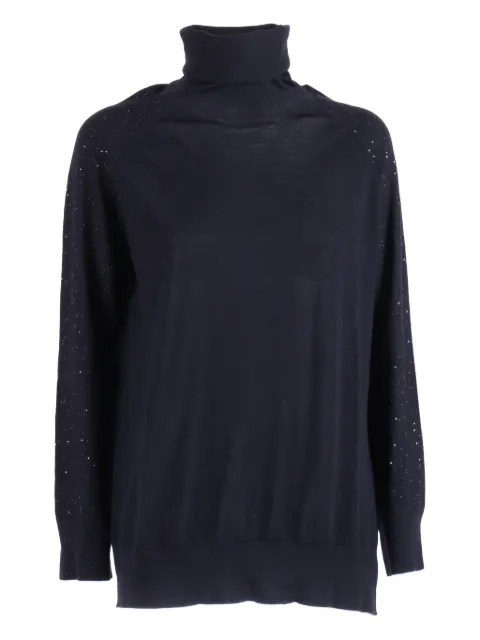 Lorena Antoniazzi embellished turtleneck knit