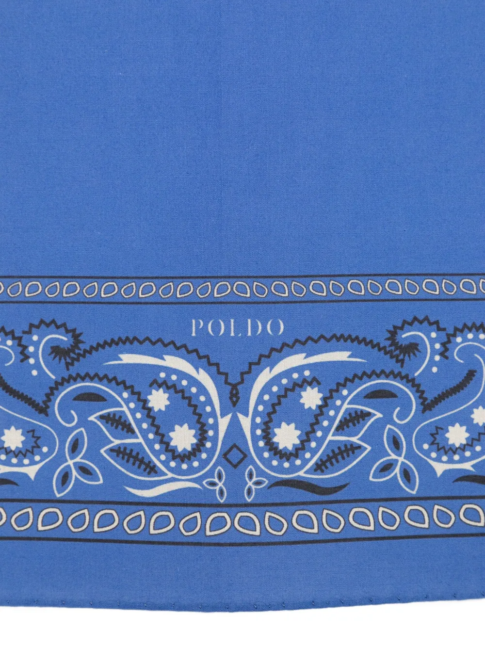 POLDO DOG COUTURE Bandana met paisley-print Blauw