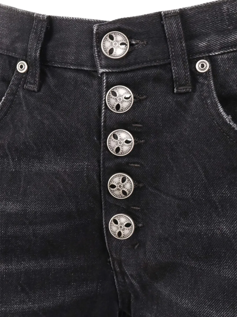 DONDUP KIDS button-fly jeans Zwart