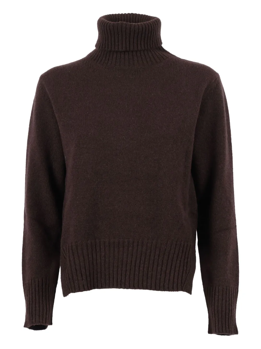 Kangra turtleneck ribbed-hem sweater | Brown | Image 1