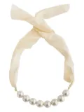 Forte Forte ribbon necklace - White