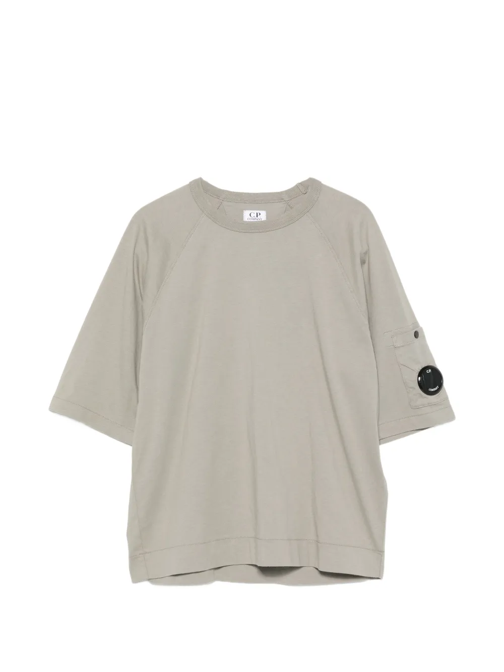 C.P. Company Kids Lens-detail raglan-sleeve T-shirt - Grigio