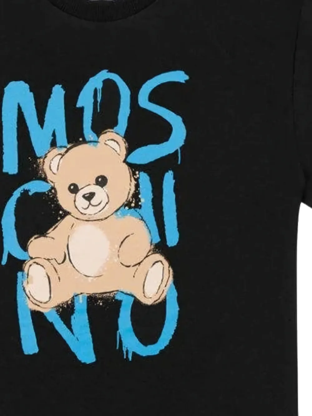 Moschino Kids T-shirt con stampa Teddy - Nero