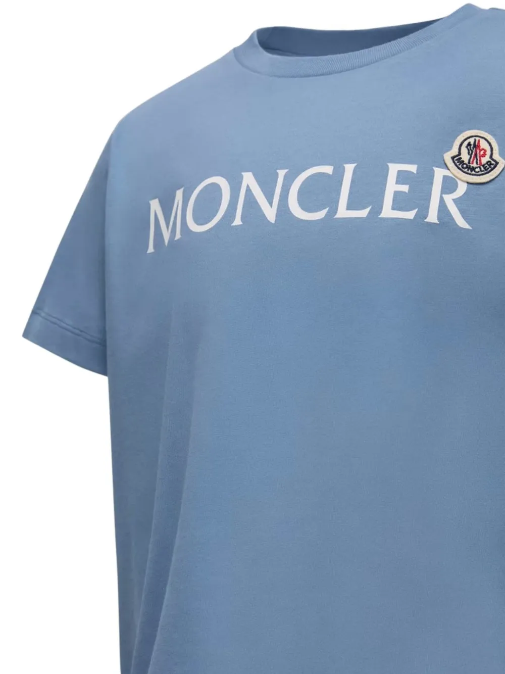 Moncler Enfant T-shirt met logo Blauw