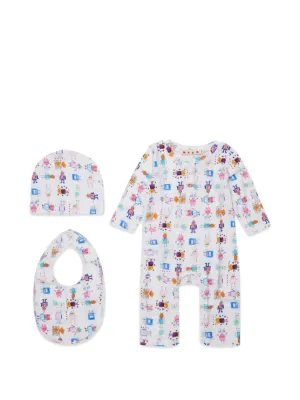 STELLA MCCARTNEY  プリントデザインボディスーツ Stella McCartney Kids パターン ボディスーツ セット | ブルー