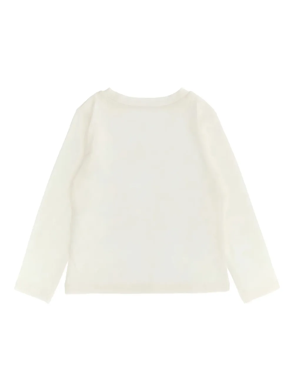 Moschino Kids Teddy top met logo Beige