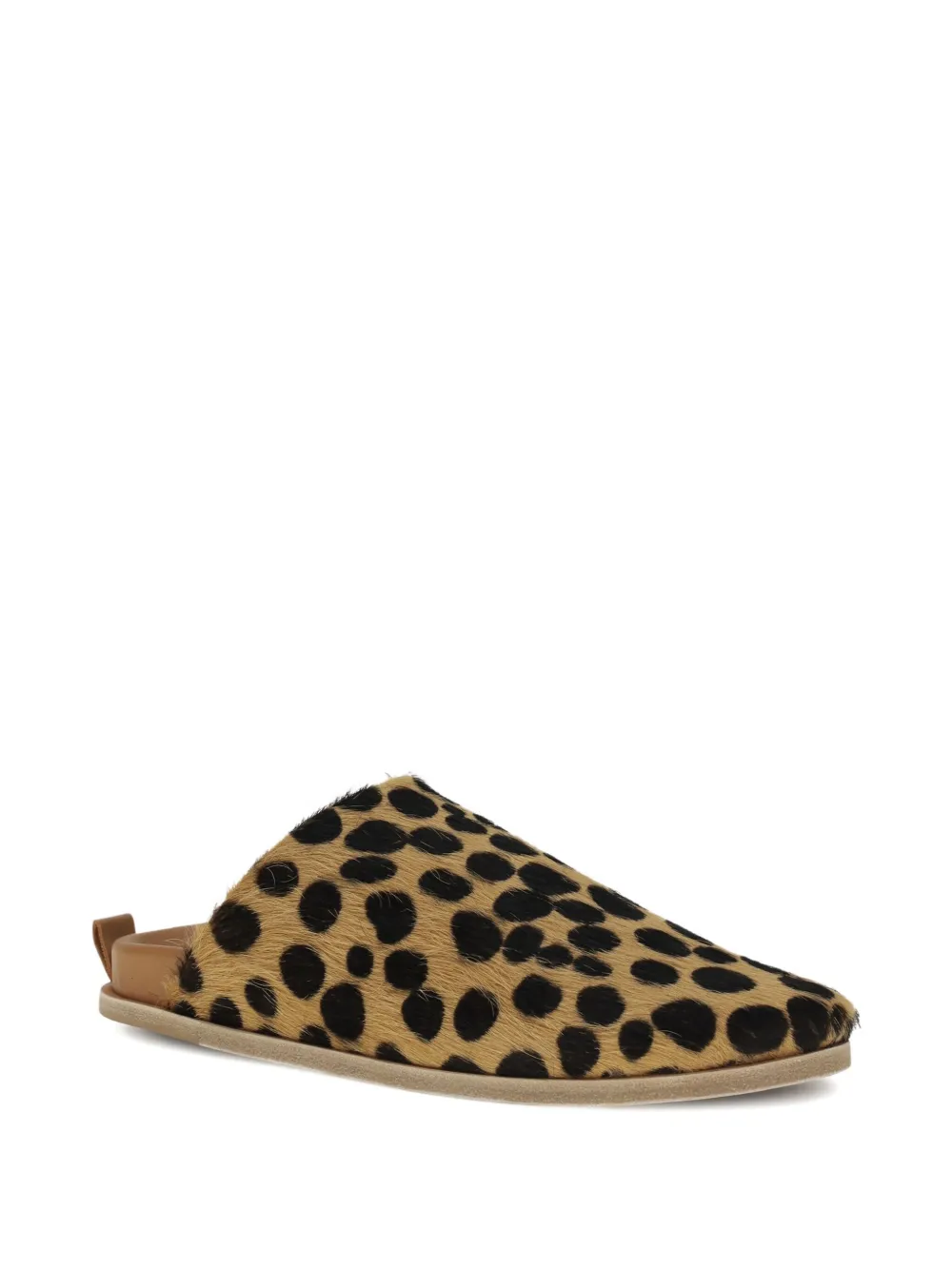 Forte pony-hair spotted sandals Brown