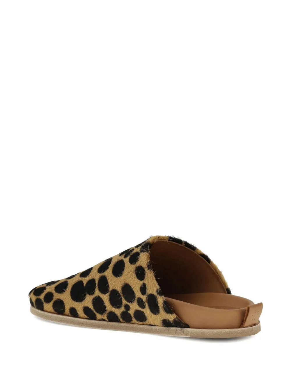 Forte pony-hair spotted sandals Brown