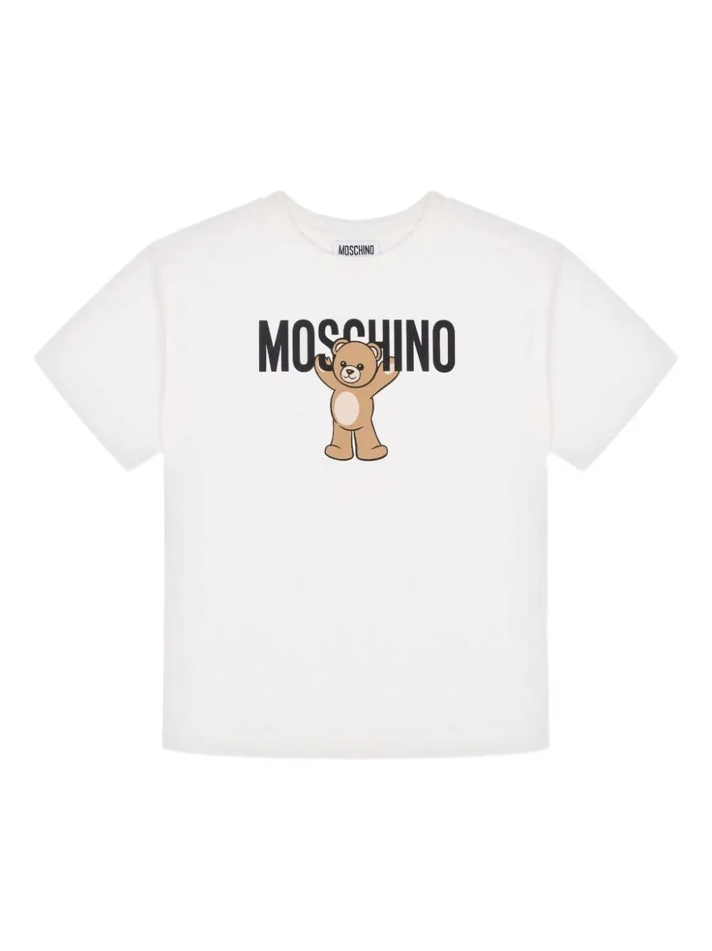 Moschino Kids Teddy logo T-shirt - Bianco