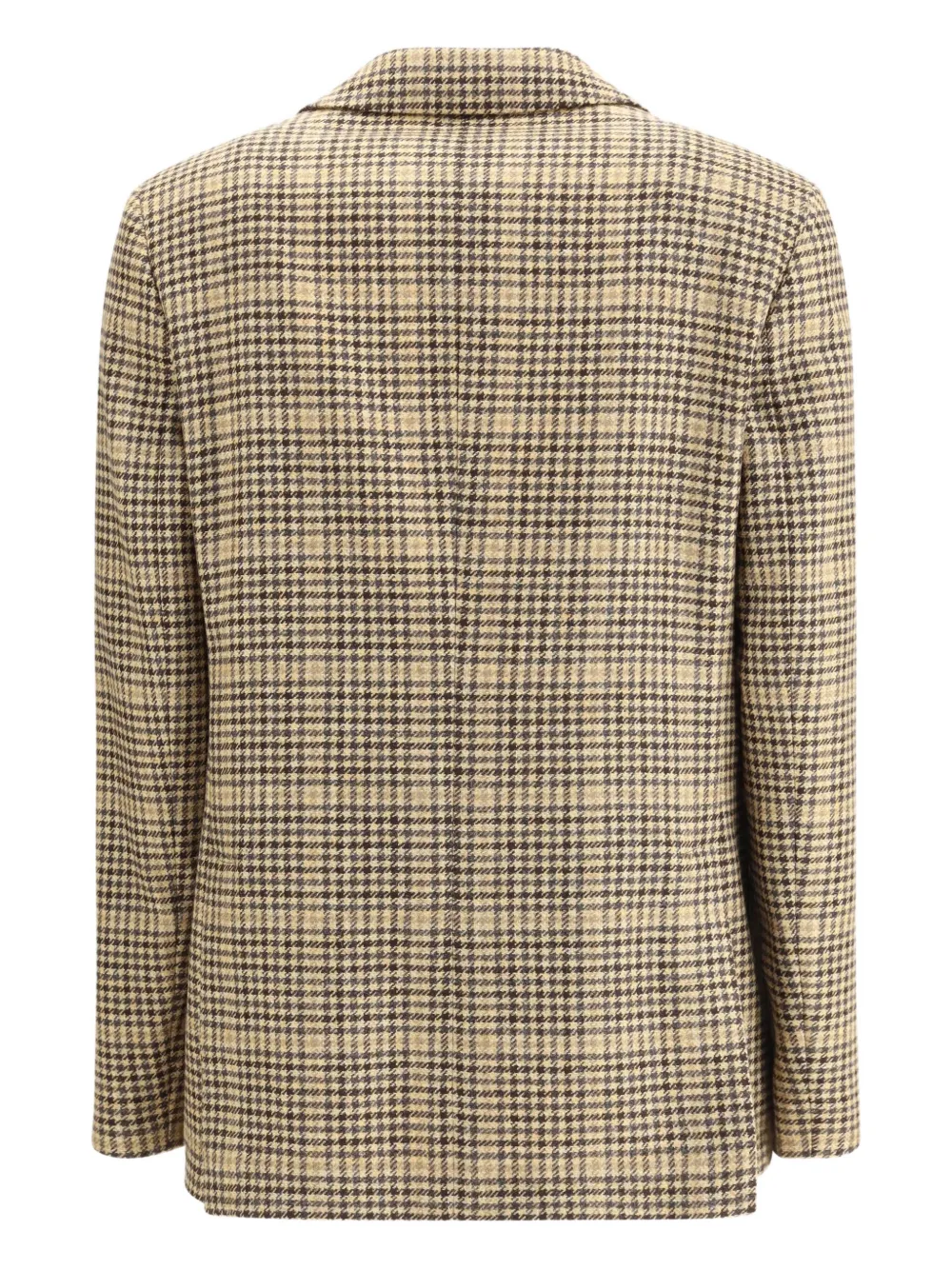 Lardini checked twoo-button blazer Beige