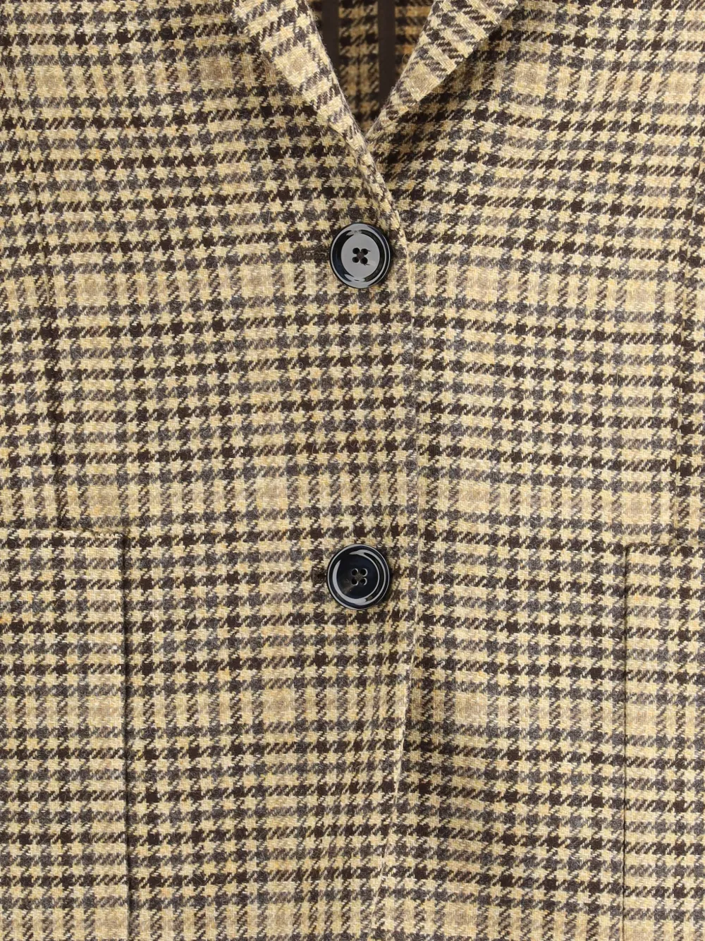 Lardini checked twoo-button blazer Beige