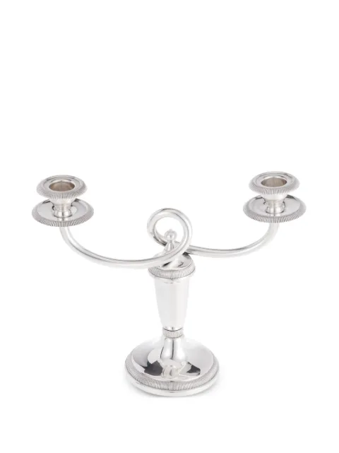 Christofle Royaumont two-light candelabra (24cm x 19cm)