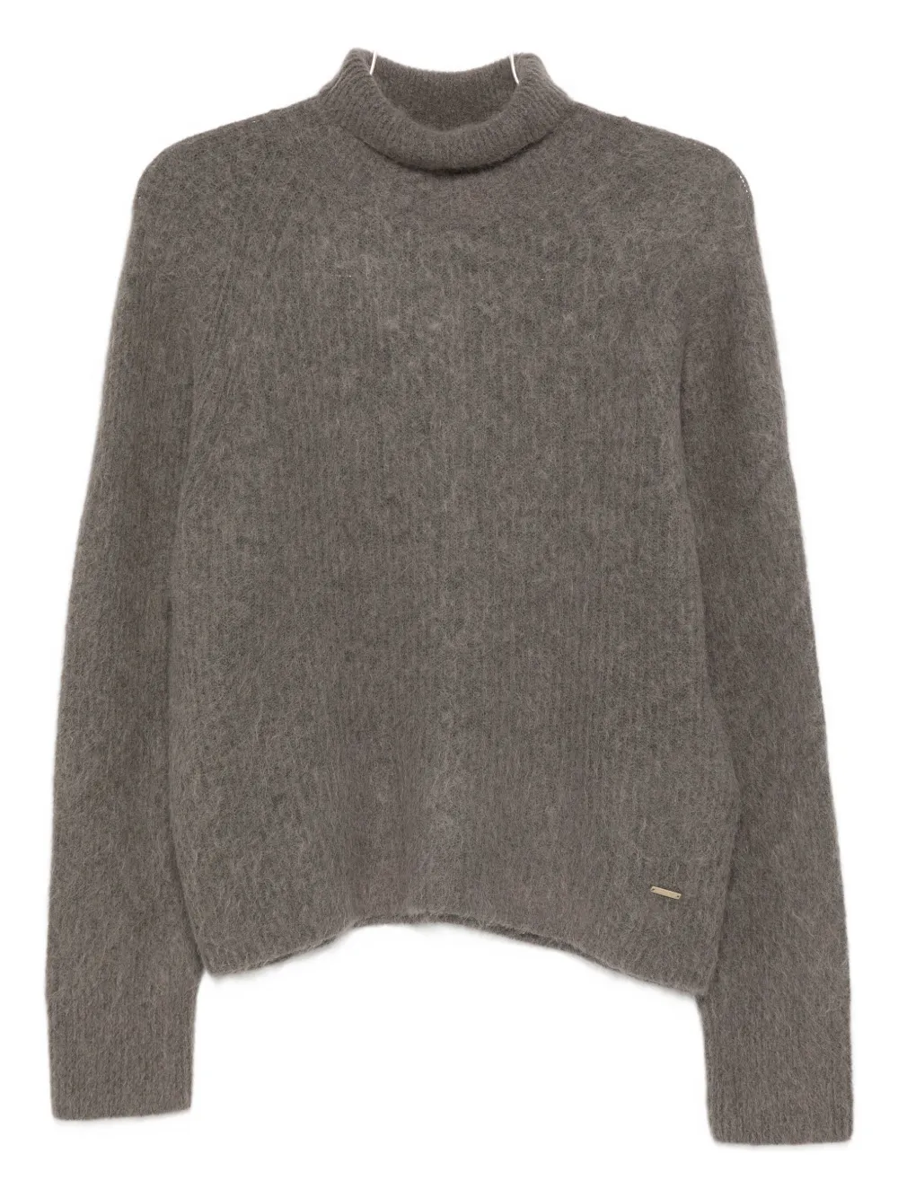 Woolrich logo-plaque sweater - グレー Woolrich logo-plaque sweater - グレー