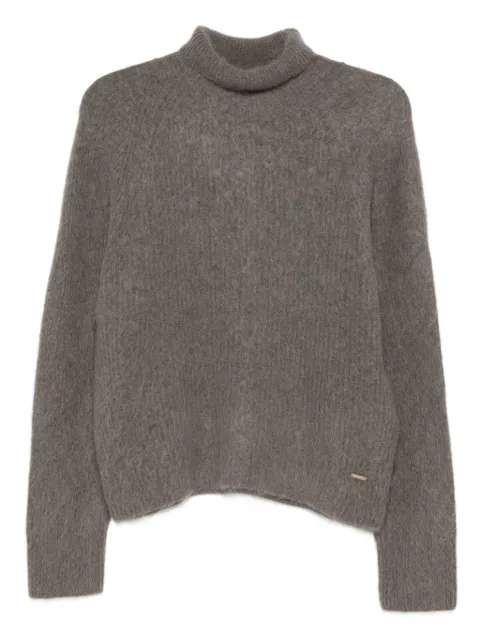 Woolrich logo-plaque sweater