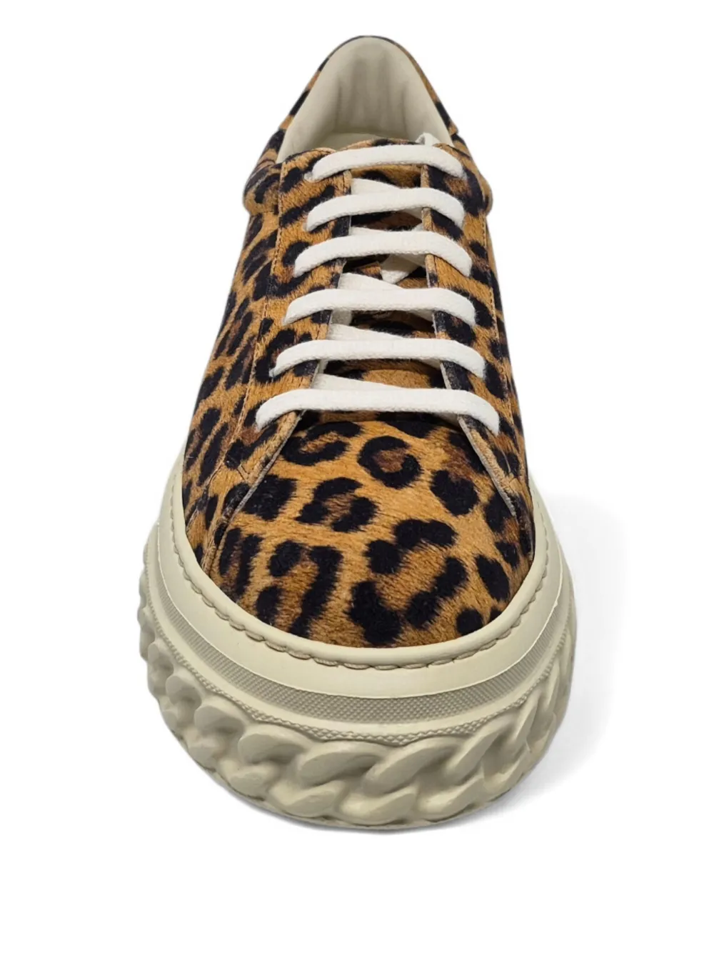 Casadei Malesia Off Road sneakers met luipaardprint Bruin