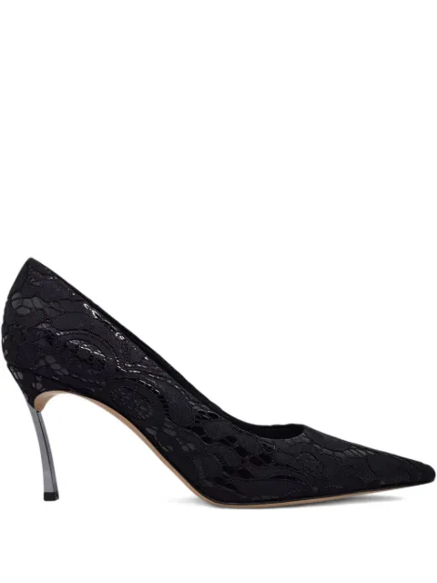 Casadei lace pointed-toe pumps