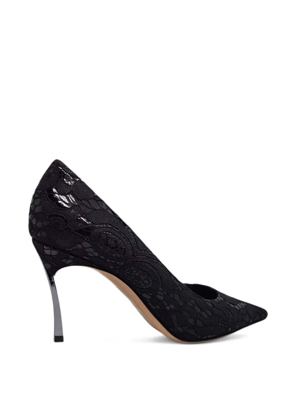 Casadei Pumps met puntige neus Zwart