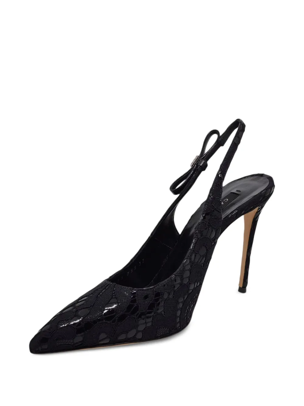 Casadei lace slingback pumps Black