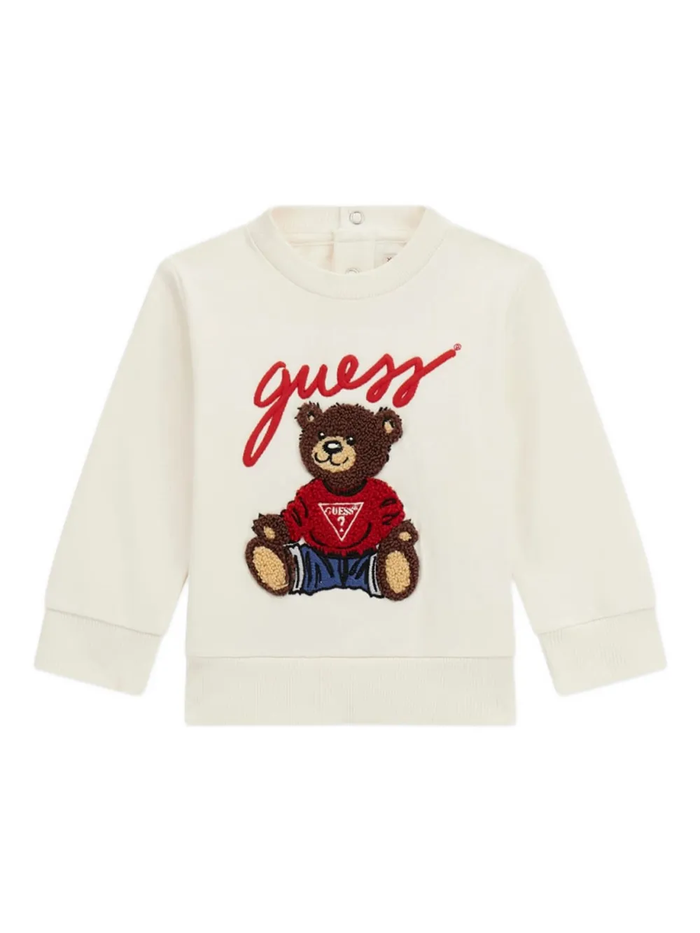 guess kids Trainingspak met teddy-applicatie Beige