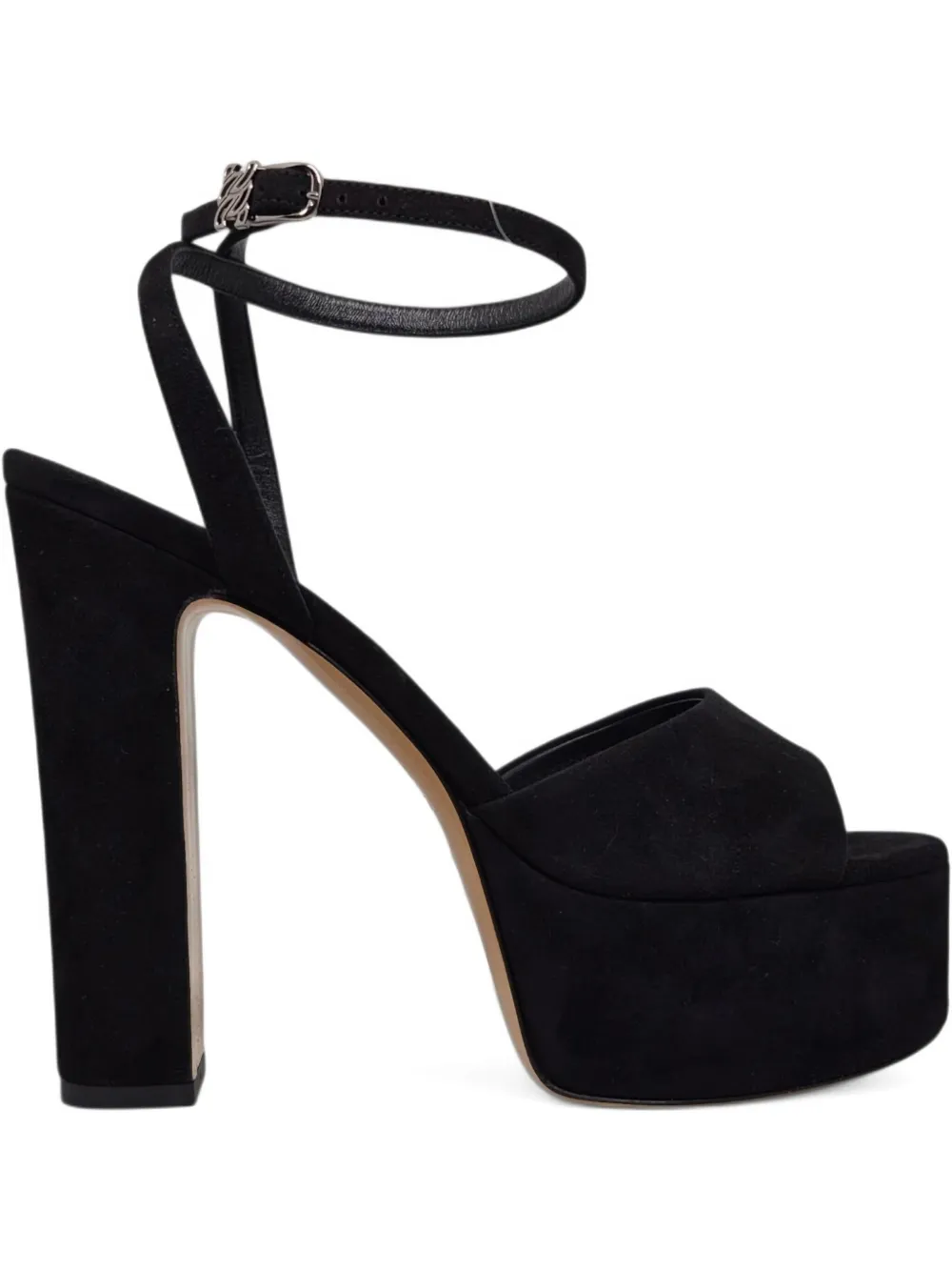 Casadei ankle-strap platform sandals Zwart