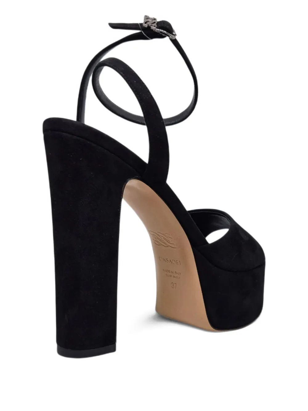 Casadei Sandalen met plateauzool Zwart