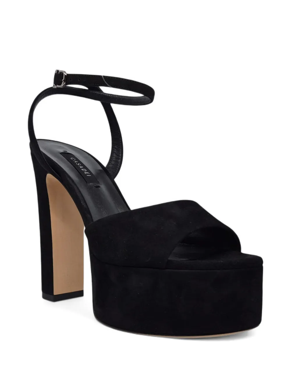 Casadei Sandalen met plateauzool Zwart
