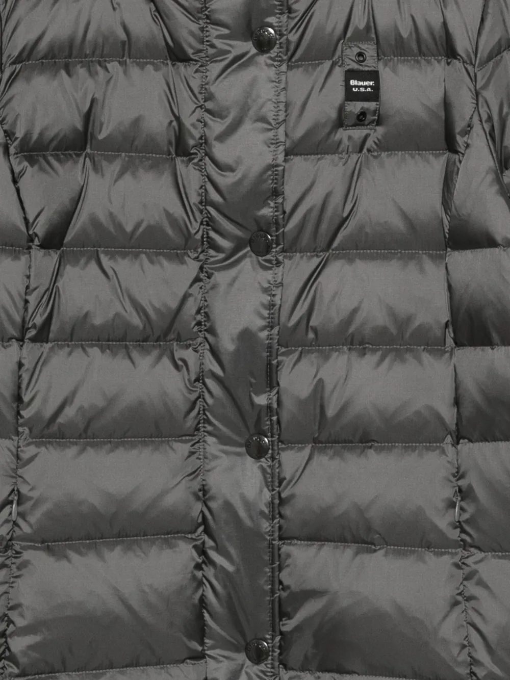 Blauer Anita gewatteerde jas met capuchon Grijs