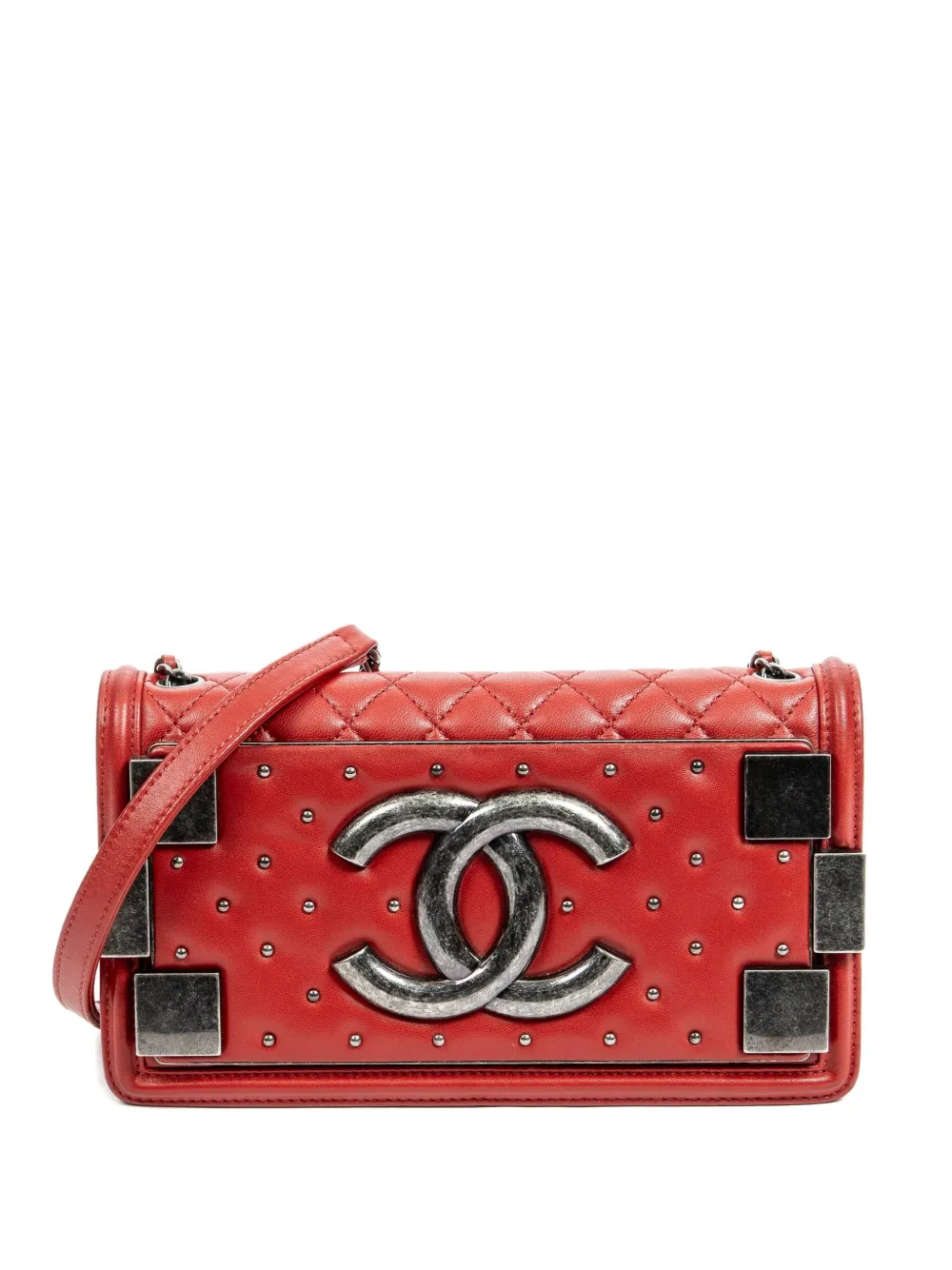CHANEL Pre-Owned Borsa a spalla trapuntata - Rosso