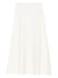 P.A.R.O.S.H. A-line knit midi skirt - White