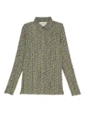MALIPARMI geometric-print buttoned shirt - Green
