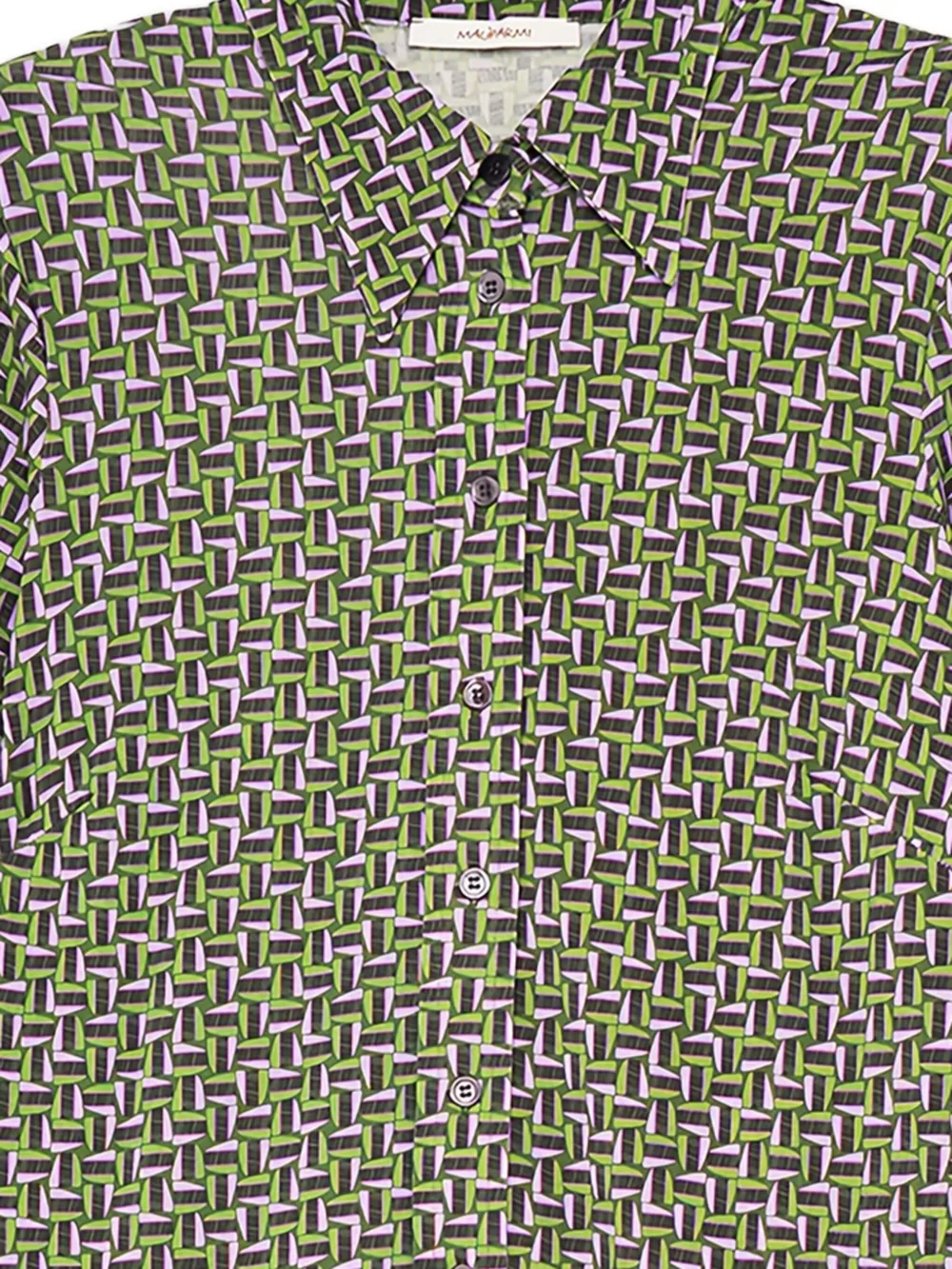 MALIPARMI geometric-print buttoned shirt - Groen
