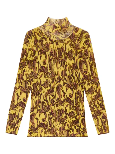 MALIPARMI floral-print turtleneck top 