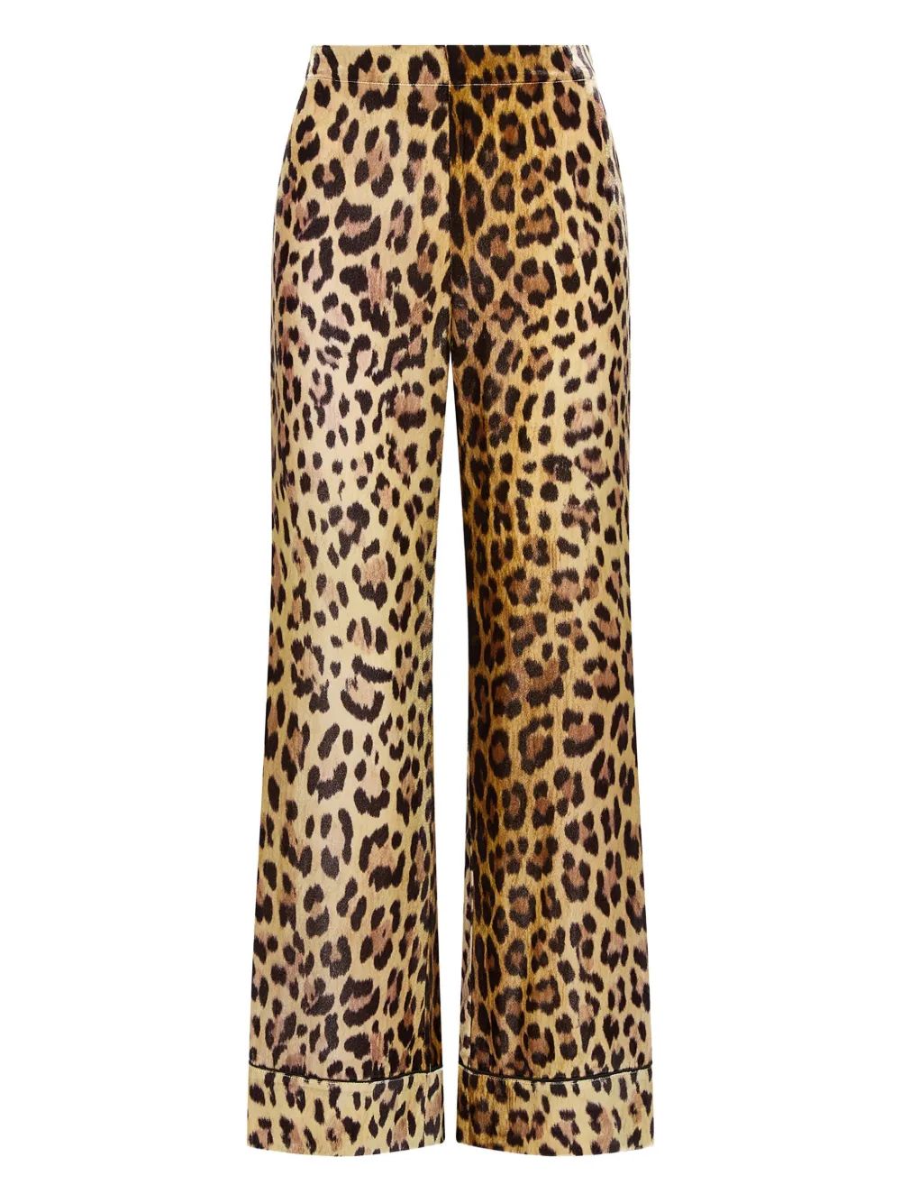 Maliparmi Leopard-print Straight-leg Trousers In Brown