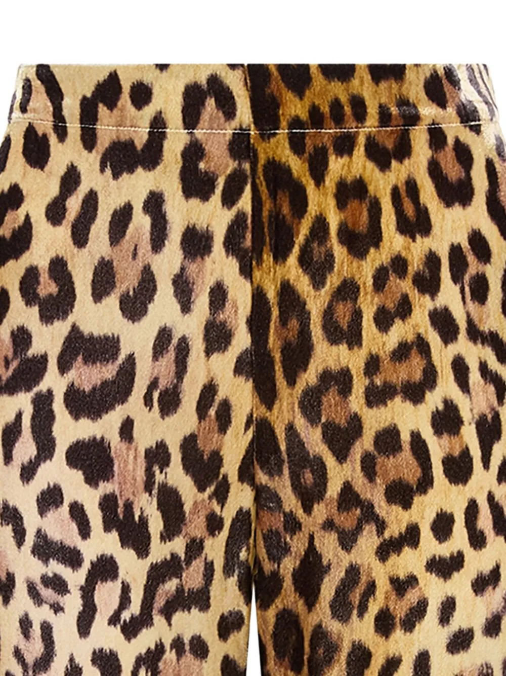 MALIPARMI Broek met luipaardprint - Geel