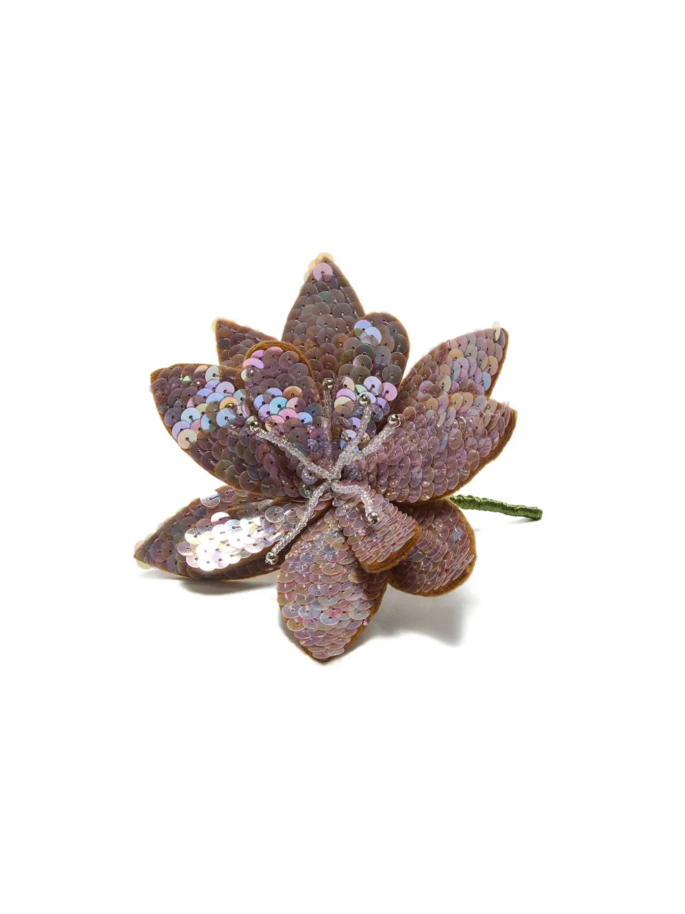 MALIPARMI sequin-embellished flower brooch - Roze