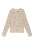 MALIPARMI button-front open-knit cardigan - Neutrals