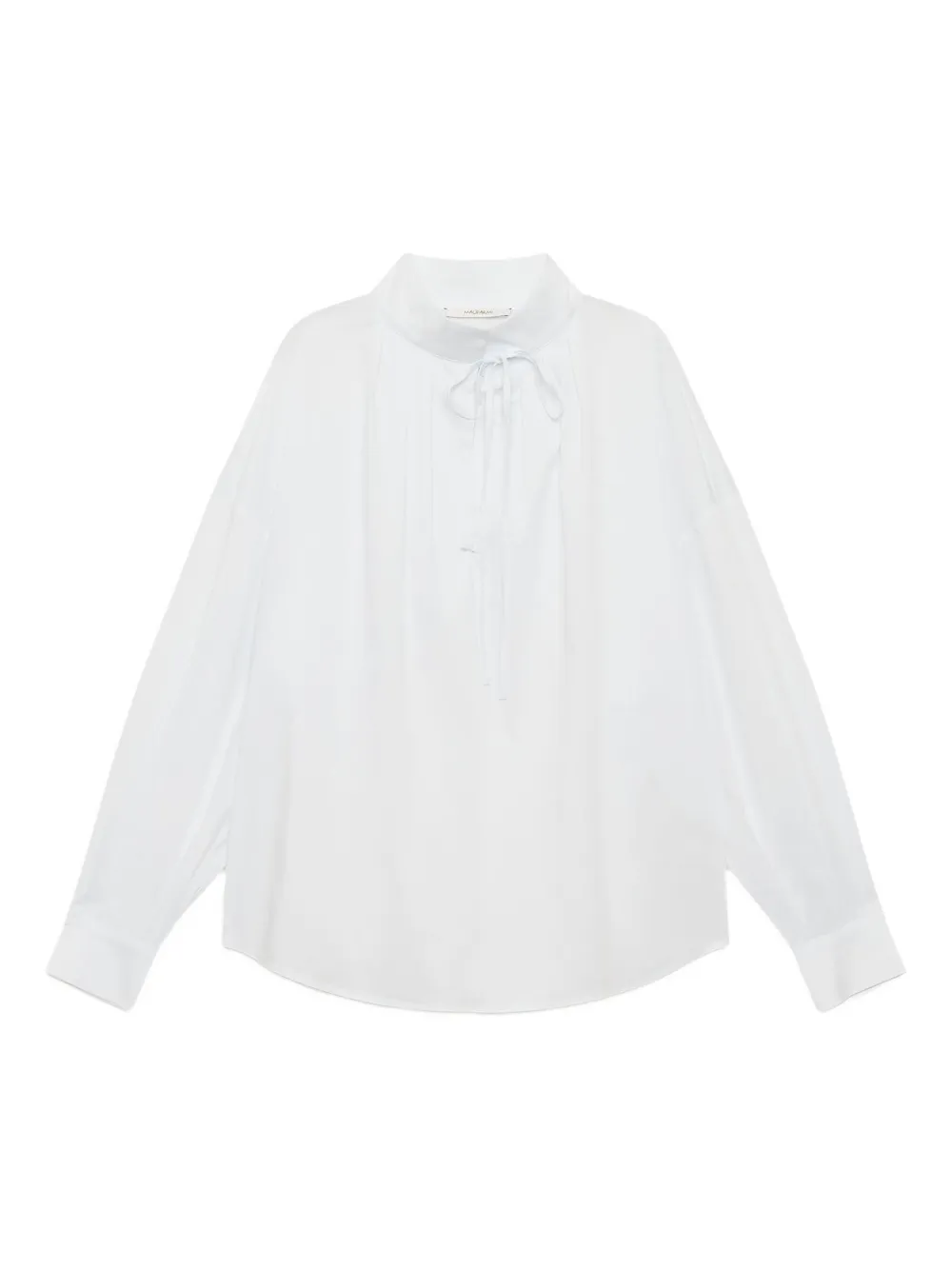 MALIPARMI Sparkle tie-neck blouse | White | Image 1