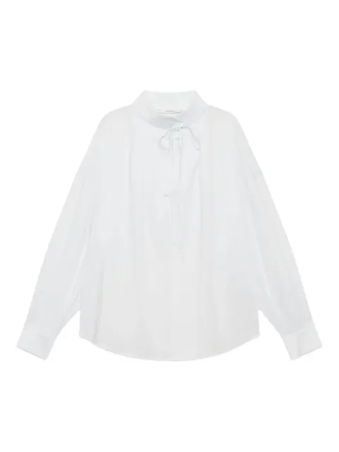 MALIPARMI Sparkle tie-neck blouse 
