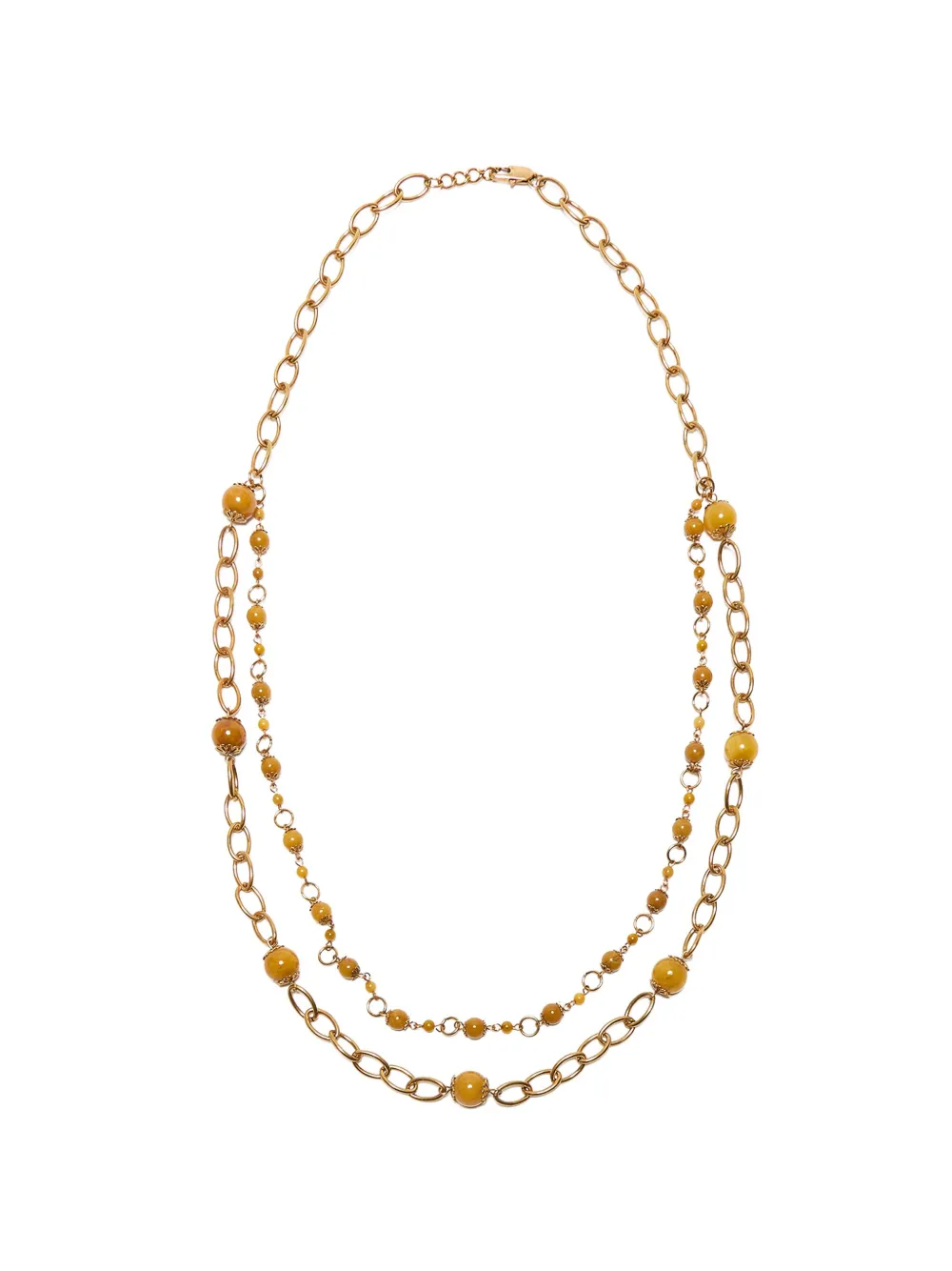 MALIPARMI beaded necklace - Geel