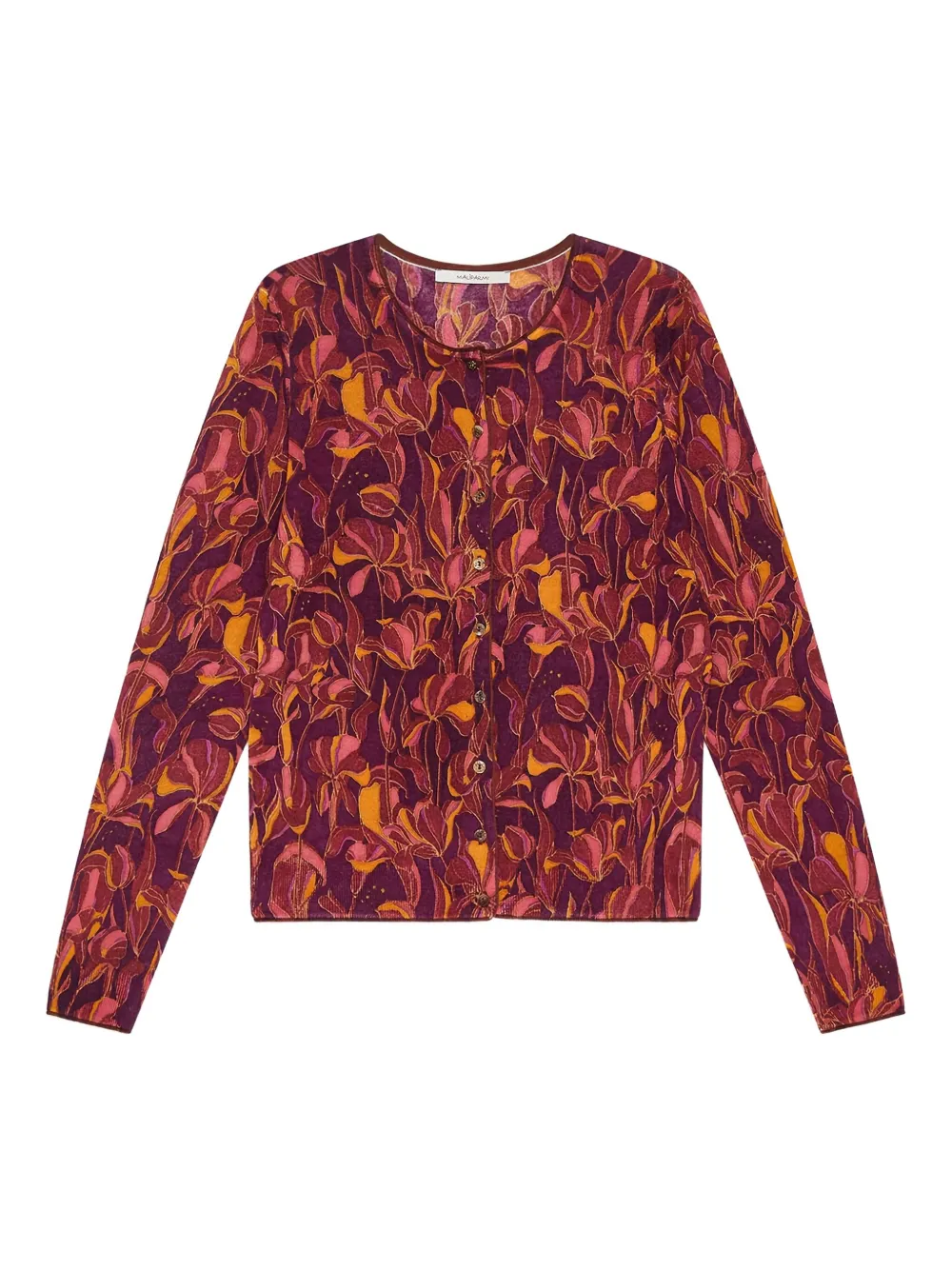 Maliparmi Floral Button Cardigan In Pink