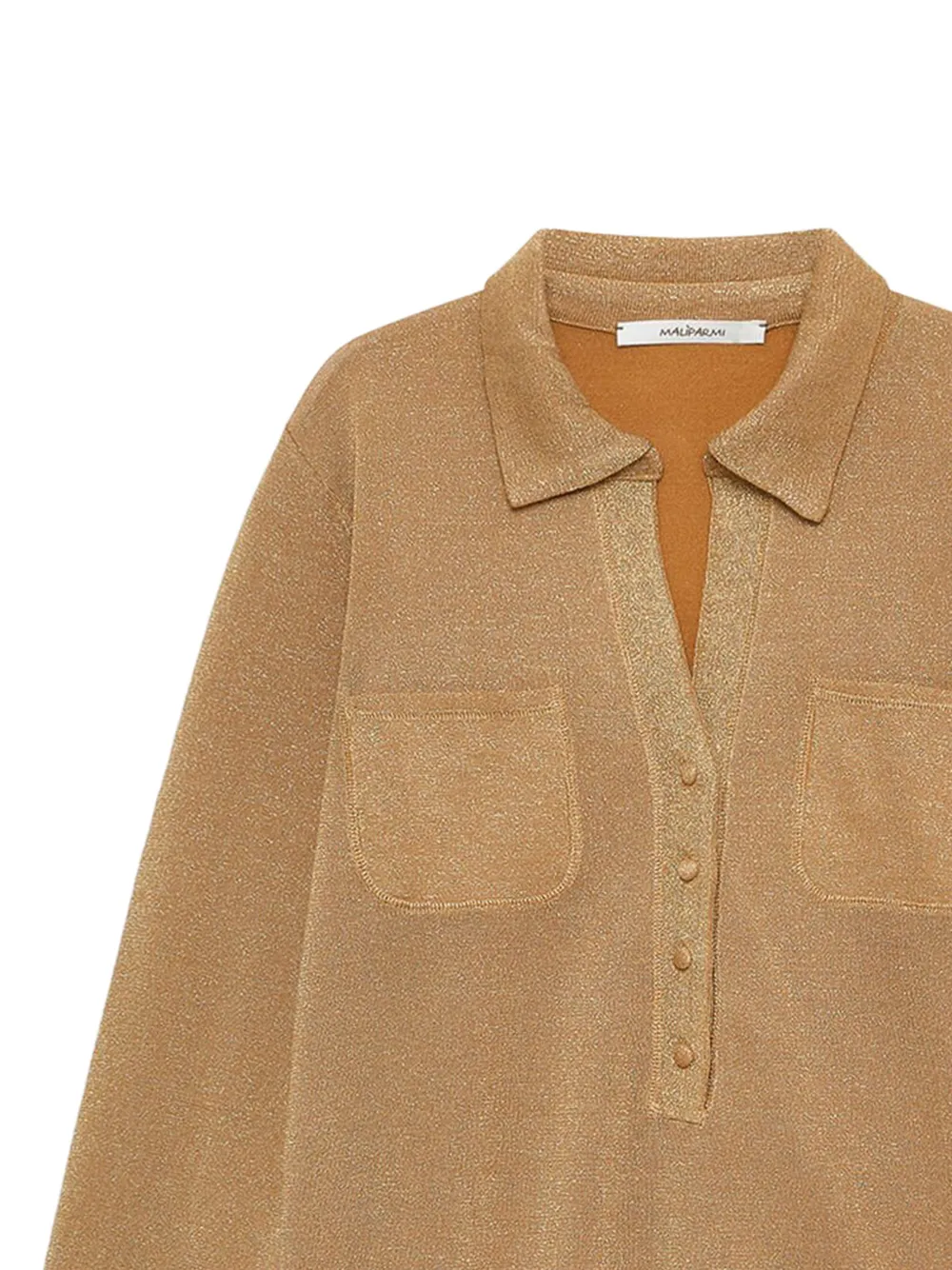  Maliparmi Pocket Buttoned Polo Shirt - Brown 